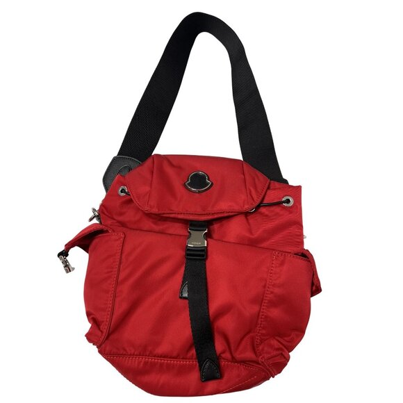 Moncler Dauphine Nylon Backpack in Dark Red - Picture 1 of 9